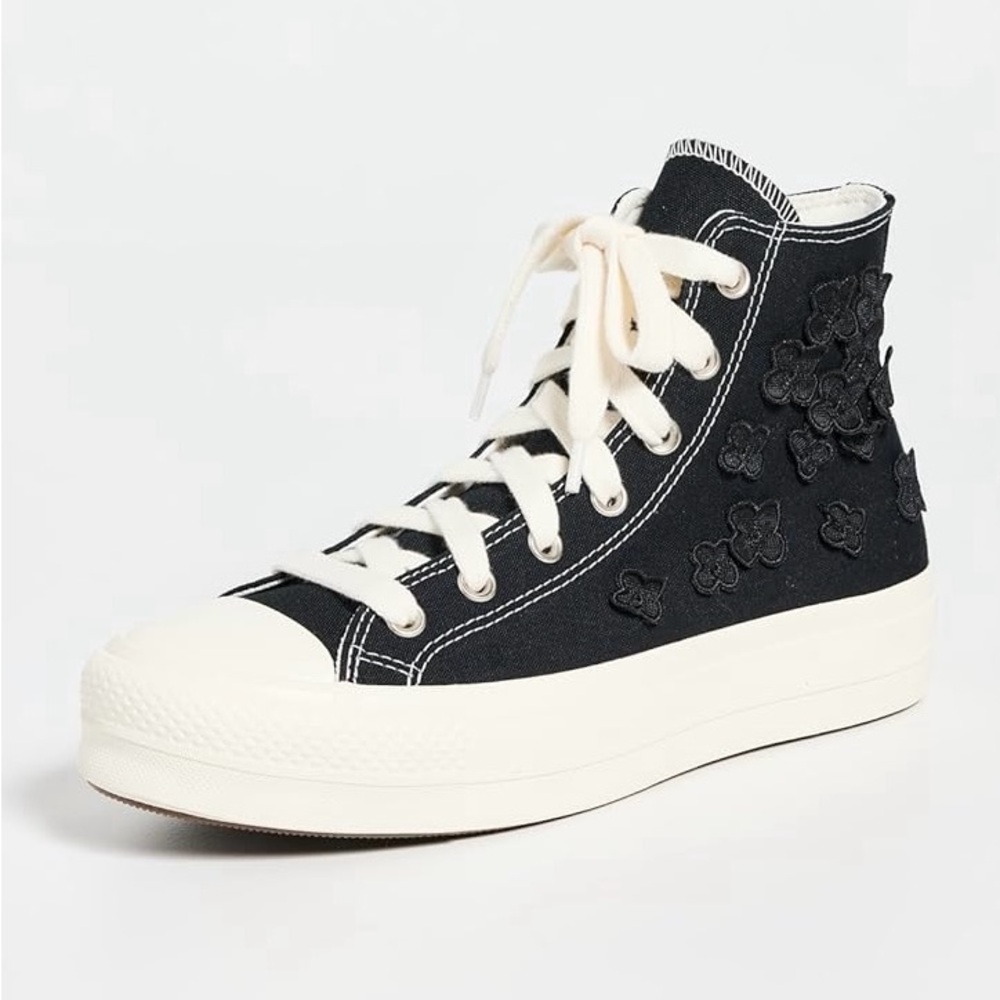 Converse Black and White High-Top Sneakers Classic Design